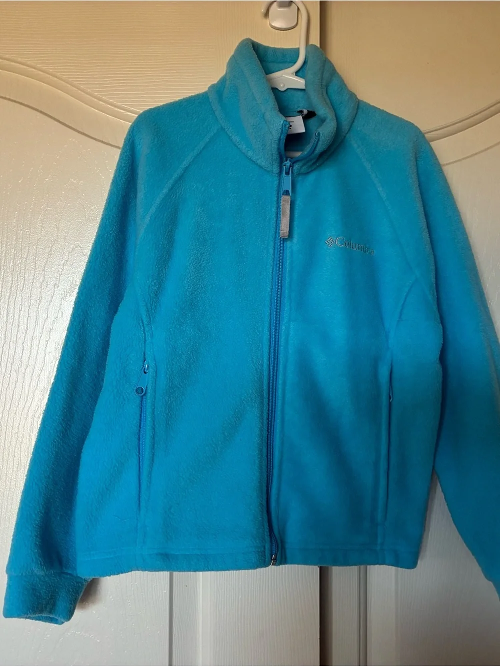 Colombia Girl's Sweater Lot Set Blue Winter Snow Fleece Youth Small Size 7-8